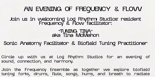 An Invitation To An Evening For A Taste Of Frequency And Flow