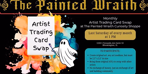 May Artist Trading Card Swap at The Painted Wraith