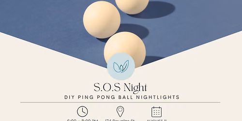 SOS Night: DIY Ping Pong Ball Nightlights