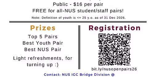NUS Open Pairs