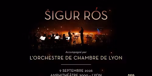Sigur R\u00f3s \u00b7 Amphith\u00e9\u00e2tre 3000 \u00b7 9 septembre 2026
