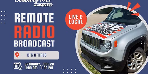 Remote Radio Broadcast | Big O Tires Grand Opening