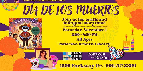 Dia de los Muertos Storytime at Patterson Branch Library