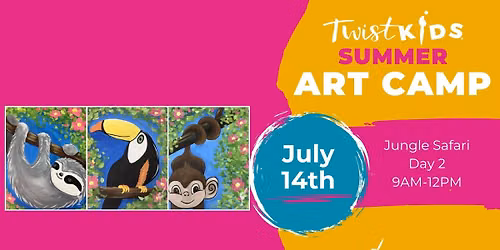 KID'S SUMMER ART CAMP! Jungle Safari Day 2