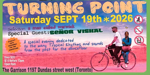 TURNING POINT SESSIONS \u2605 The BIG Return w\/ special guest: SE\u00d1OR VISHAL