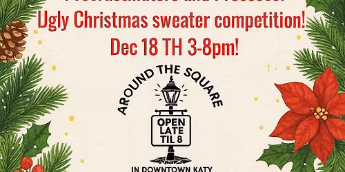 Procrastinators and Prosecco! Ugly sweater competition