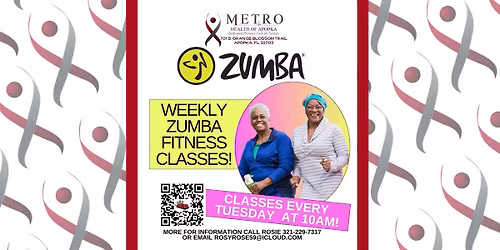 Free Zumba for Seniors Every Tuesday 10:00am at Metro Health of Apopka