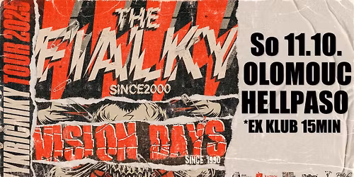 Vykřičníky tour 2025: The Fialky, Vision Days - Hellpaso(ex 15min), Olomouc