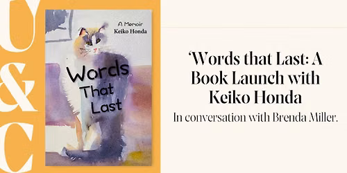 \u2018Words that Last\u2019: A Book Launch with Keiko Honda