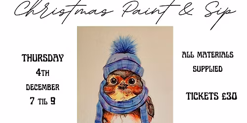 Christmas Paint & Sip Night