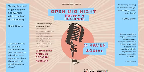 Open Mic Night: Poetry & Readings