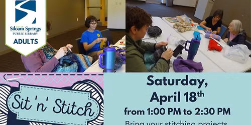 Sit 'n' Stitch (Adult Program)