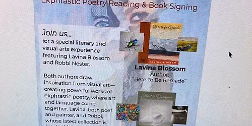 Riverside Gallery Reading, Lavina Blossom and Robbi Nester