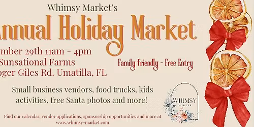 Whimsy Market's 5th Annual Holiday Market
