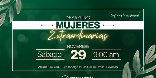 DESAYUNO MUJERES EXTRAORDINARIAS