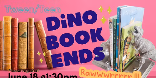 Tween\/Teen Dino Bookends