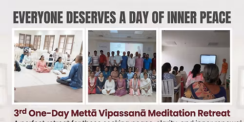 One Day Metta Vipassana Meditation Retreat - 16 May - Chennai