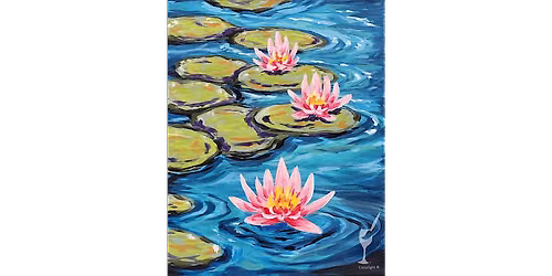 Magical Lily Pad Pond - Paint and Sip in Houston | Classpop!\u2122