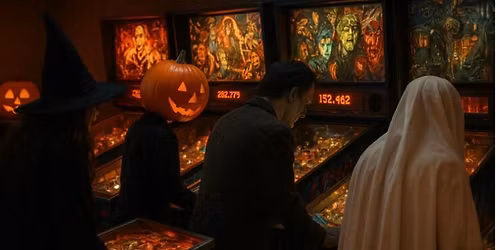 Saturday Pinball @ Here\u2019s How Costume contest!