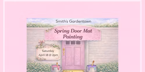 Spring Door Mat Painting