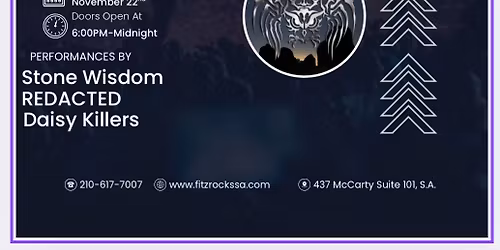 Friendsgiving - celebration with Stone Wisdom, Redacted and Daisy Killers