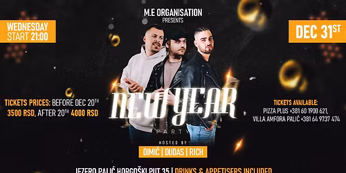 New Year's Eve 2026 - at Pali\u0107 Jezero