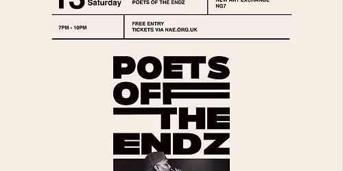 Nottingham Poetry Festival: Poets Off The Endz