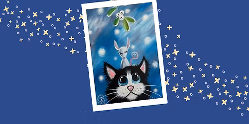 Grown Up Paint Along - Cat and mouse