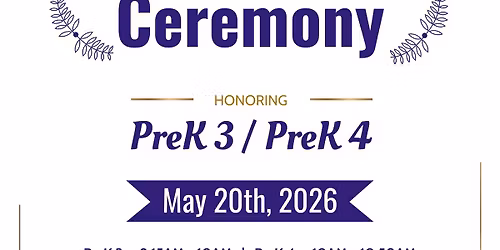 PreK3\/PreK4 Graduation Ceremony
