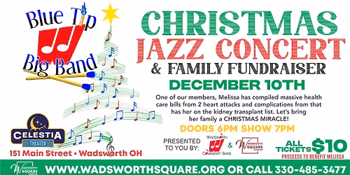Blue Tip Big Band Christmas Jazz Concert | Wadsworth Community Band
