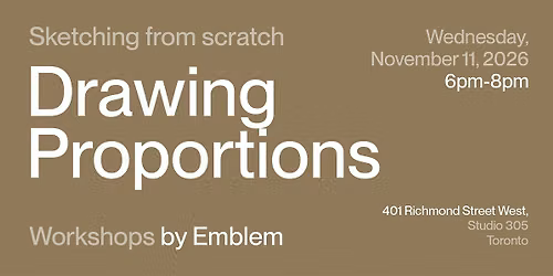 Sketching from scratch: Wednesday, November 11, 2026