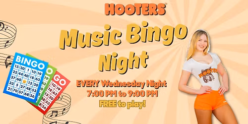 Music Bingo at PCB Hooters!