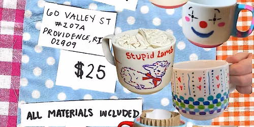 cutest craft club: mug decorating @ Riffraff 11\/10