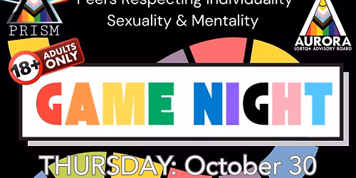 PRISM Peer Group: Game Night