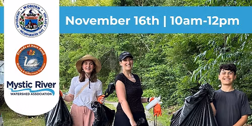 Community Trash Cleanup at the Middlesex Canal, Woburn