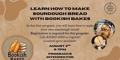 Learn How to Make Sourdough Bread w\/ Bookish Bakes