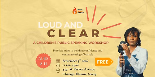 Loud & Clear: A Children's Public Speaking Workshop (Ages 8-14)