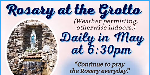 Rosary at the Grotto