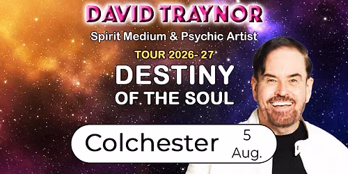 A fun evening of mediumship & psychic art in Colchester, Essex with David Traynor.
