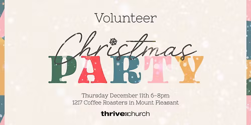Thrive's Volunteer Christmas Party