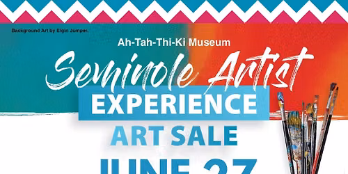 Seminole Artist Experience Art Sale