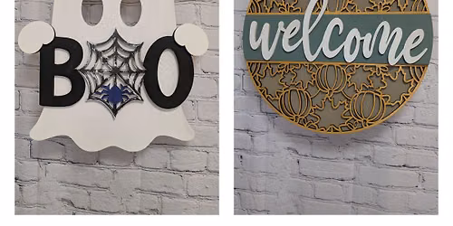 DIY Workshop: Create a 3D Fall or Halloween Sign - September 2nd (6:30pm-8:30pm)