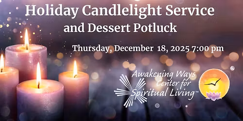 Holiday Candlelight Service and Dessert Potluck