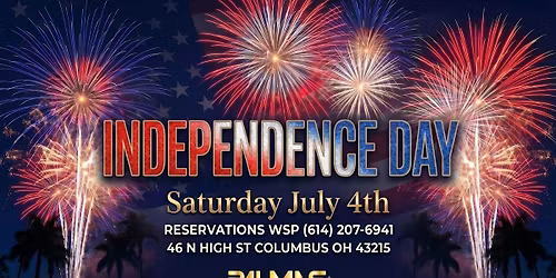 US INDEPENDENCE DAY PARTY at PALMAS - $10 at the door