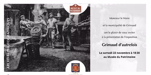 Grimaud d’autrefois - Exposition d’archives photographiques et d’aquarelles