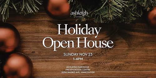 Holiday Open House at Ashleigh Oakridge! A Family-Friendly Event