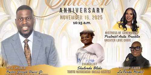Join Us for Our 33rd Church Anniversary Celebration! 