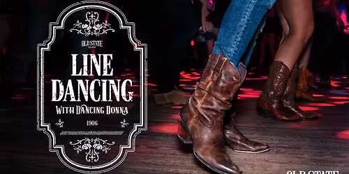 Line Dance Lesson 6:30pm, Dancing 7-9:00