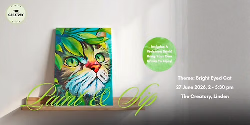 Paint & Sip: Bright Eyed Cat
