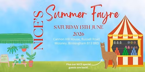 \u2600\ufe0fNICE Summer Fayre 2026\u2600\ufe0f